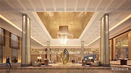 甘肃黄河三峡明珠大酒店装修案例 50000平米豪华空间设计效果图